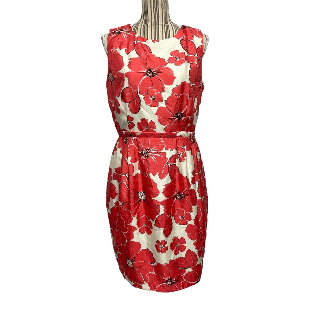 Floral sleeveless tropical dress size 12